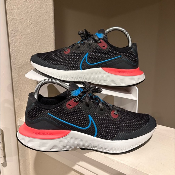 Nike Other - Nike Renew Run Youth Size 5Y  Sneaker Black Blue Red Shoes CT1430-090